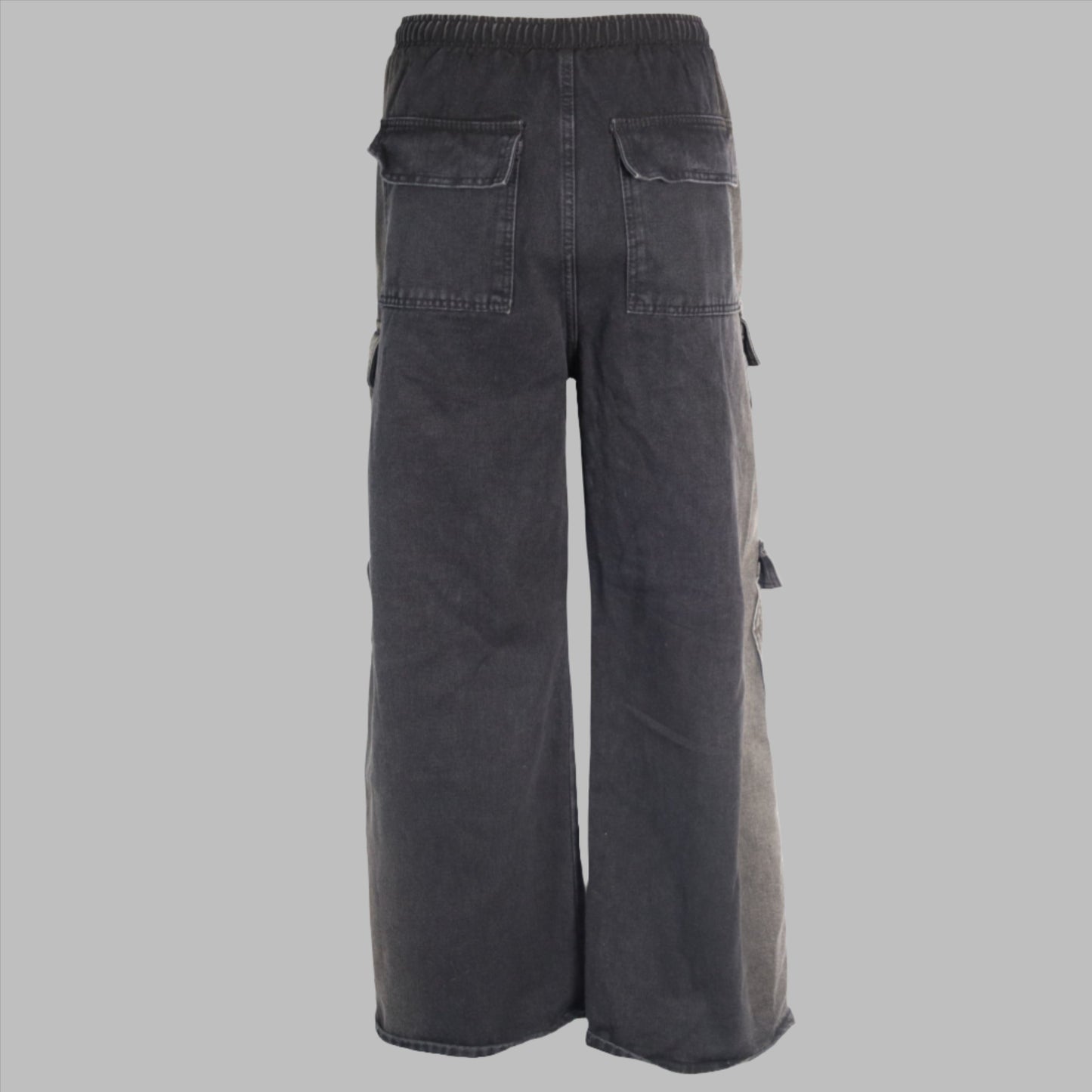 RAVE #05 baggy washed effect cargo jeans