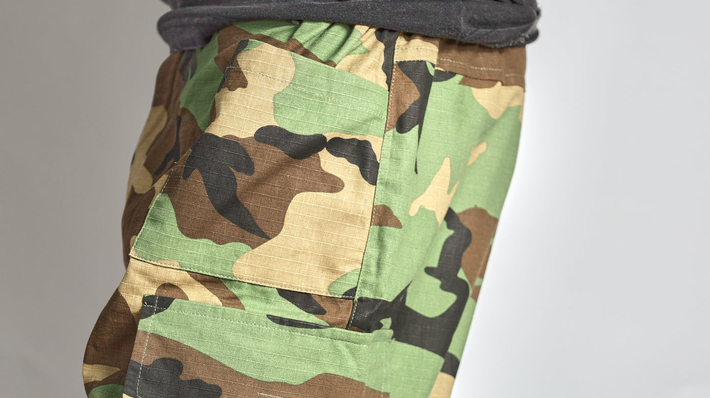 RELAX #4 camo multi pocket cargo