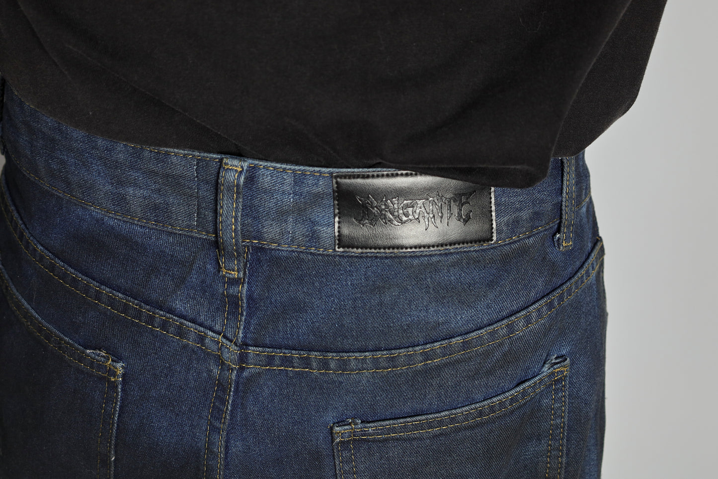 RAVE #13 dirty effect distressed cargo jeans